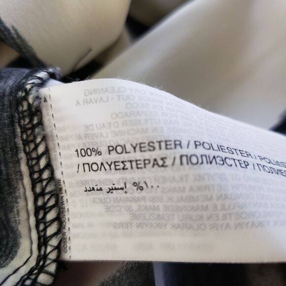 MNG Abstract Stripe Print Dress Sz Large - Picture 8 of 13